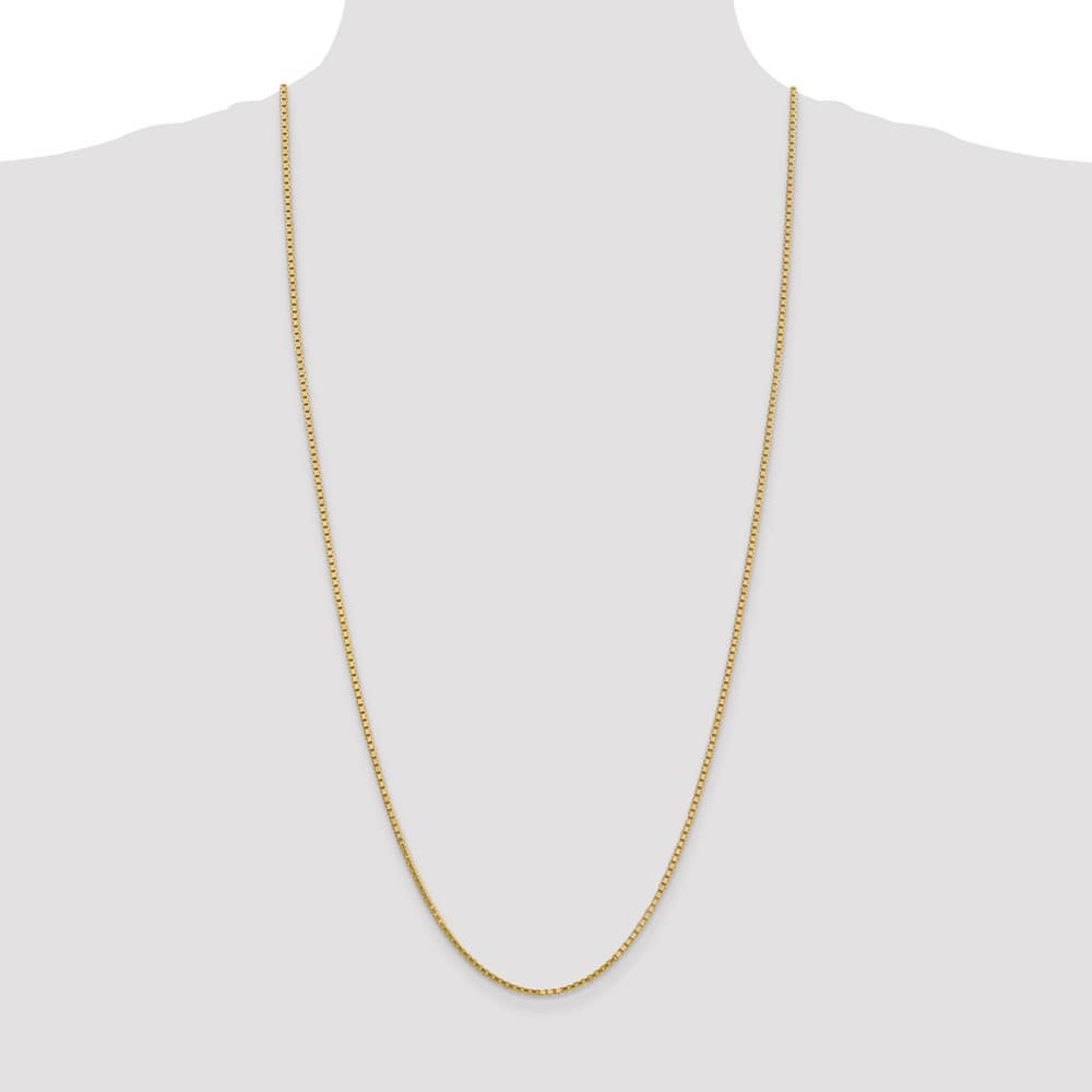 10K Yellow Gold 1.9mm Box Chain Size 30