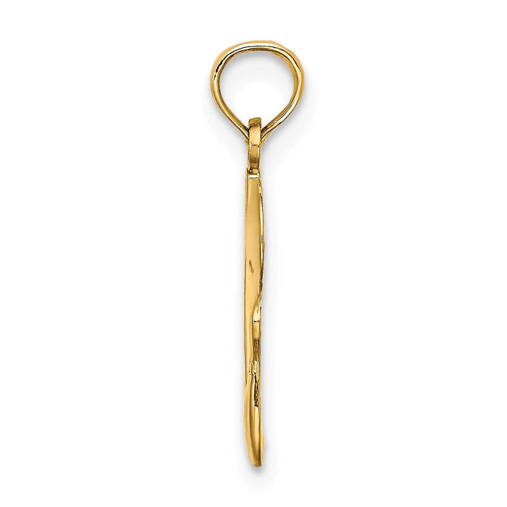 10K Yellow Gold #1 Bowling Ball and Two Pins Charm