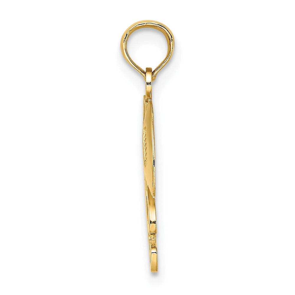 10K Yellow Gold #1 Football with Helmet Charm