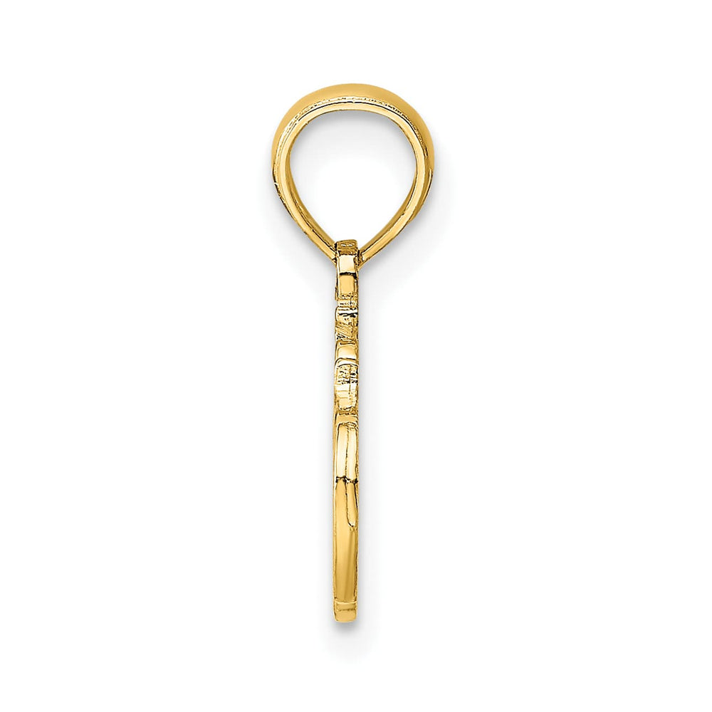 10K Yellow Gold #1 Teacher Charm