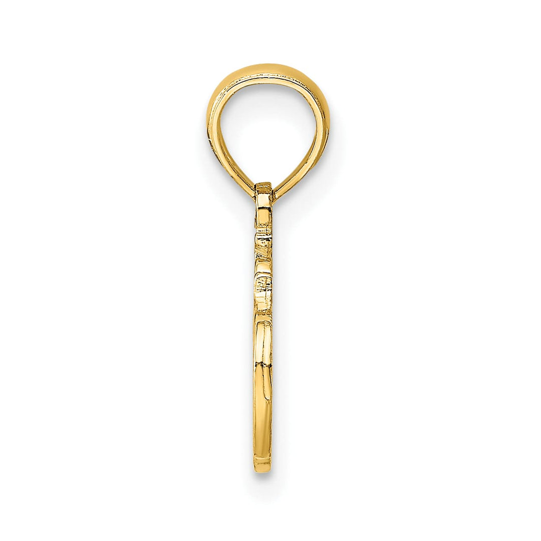 10K Yellow Gold #1 Teacher Charm