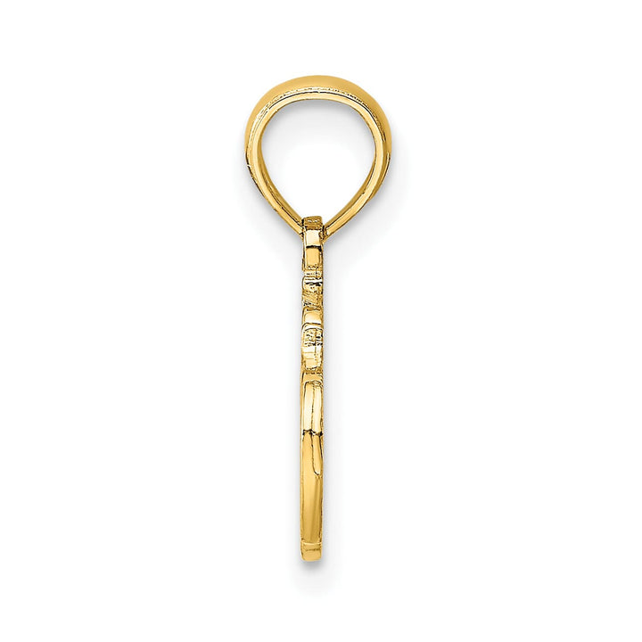 10K Yellow Gold #1 Teacher Charm
