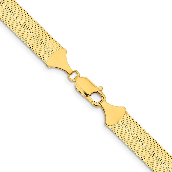 10K Yellow Gold 10mm Silky Herringbone Chain