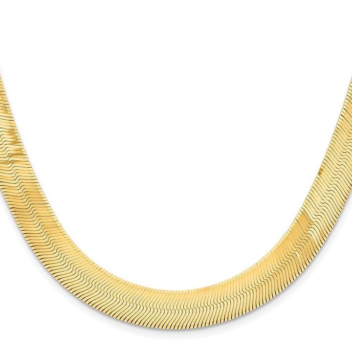 10K Yellow Gold 10mm Silky Herringbone Chain
