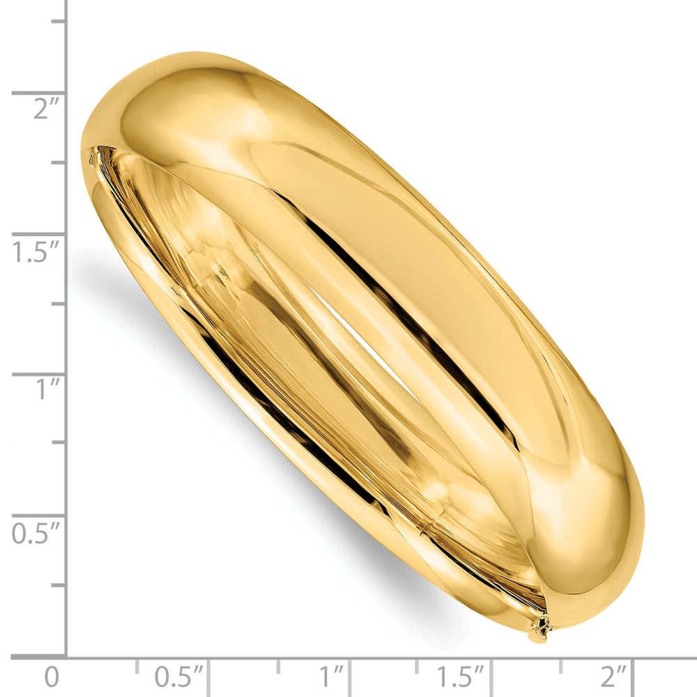 10K Yellow Gold 14.5 mm Hinged Bangle