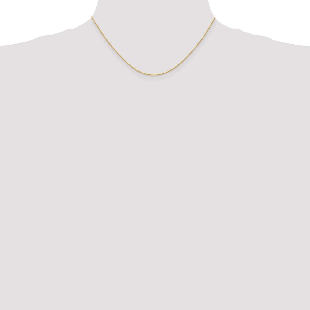 10K Yellow Gold 1mm Parisian Wheat Chain Size 16