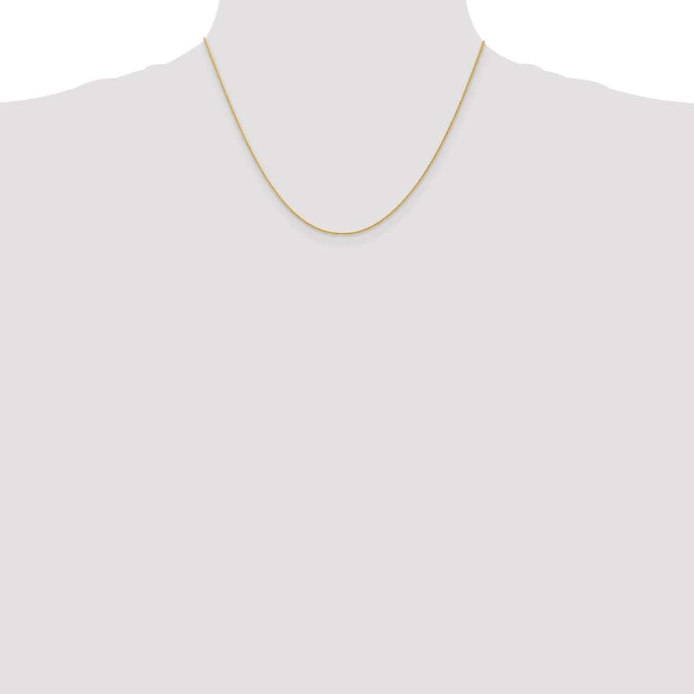10K Yellow Gold 1mm Parisian Wheat Chain Size 18