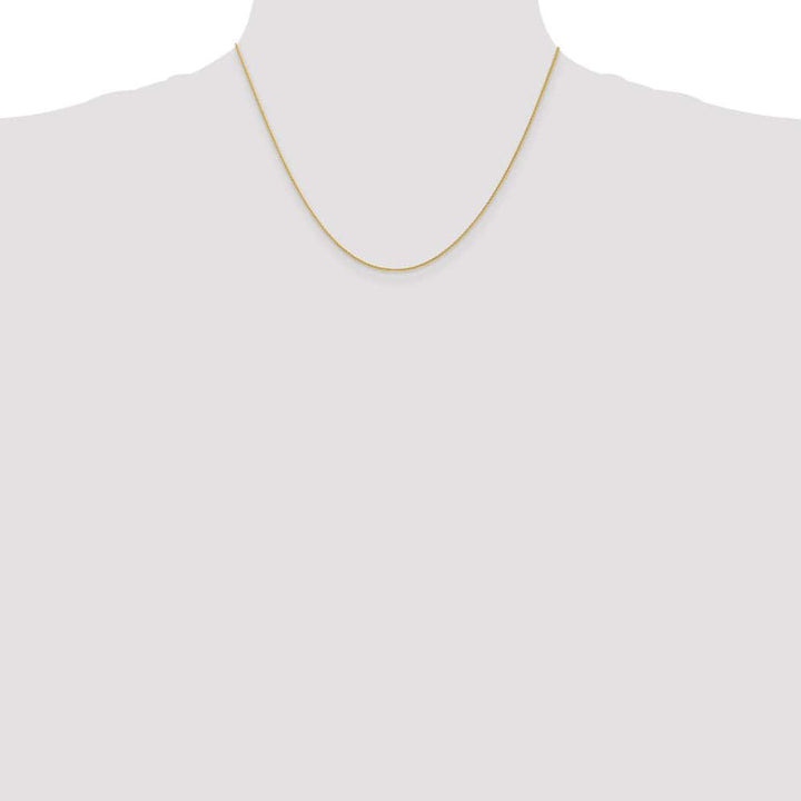 10K Yellow Gold 1mm Parisian Wheat Chain Size 18