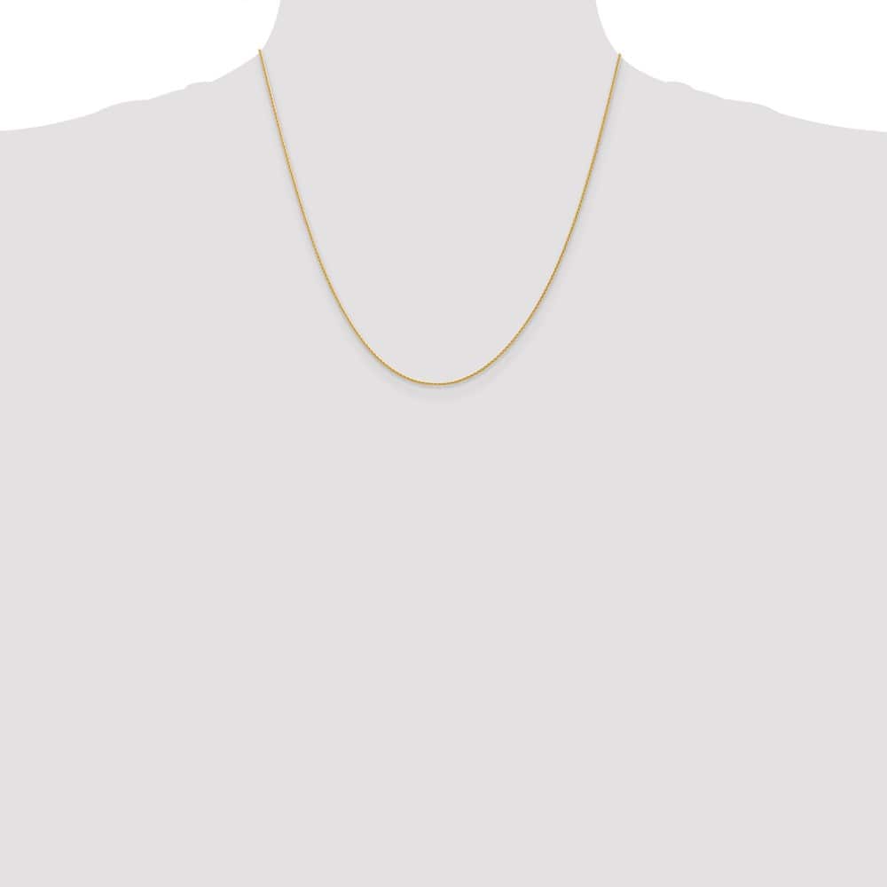 10K Yellow Gold 1mm Parisian Wheat Chain Size 20