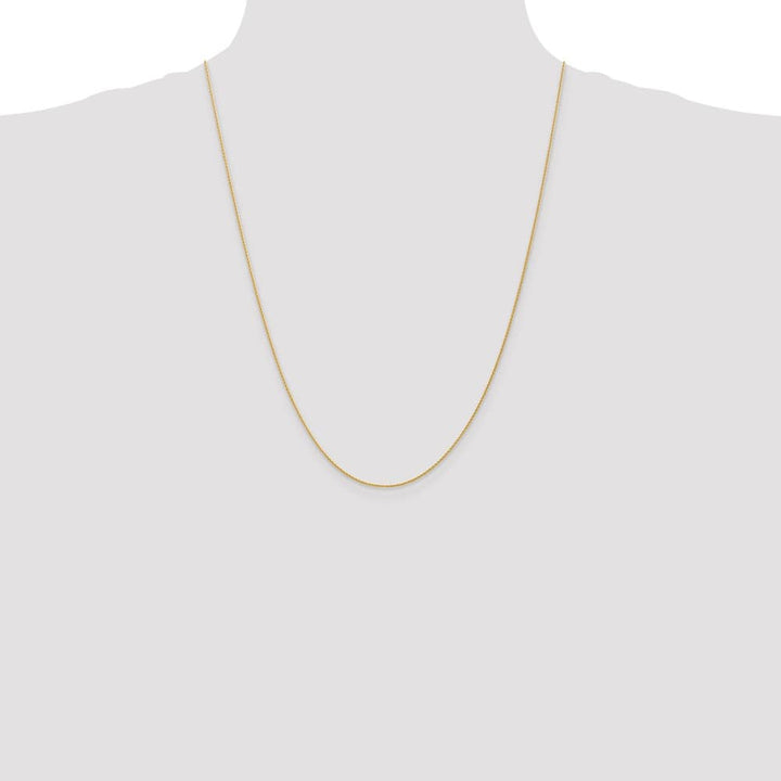 10K Yellow Gold 1mm Parisian Wheat Chain Size 24