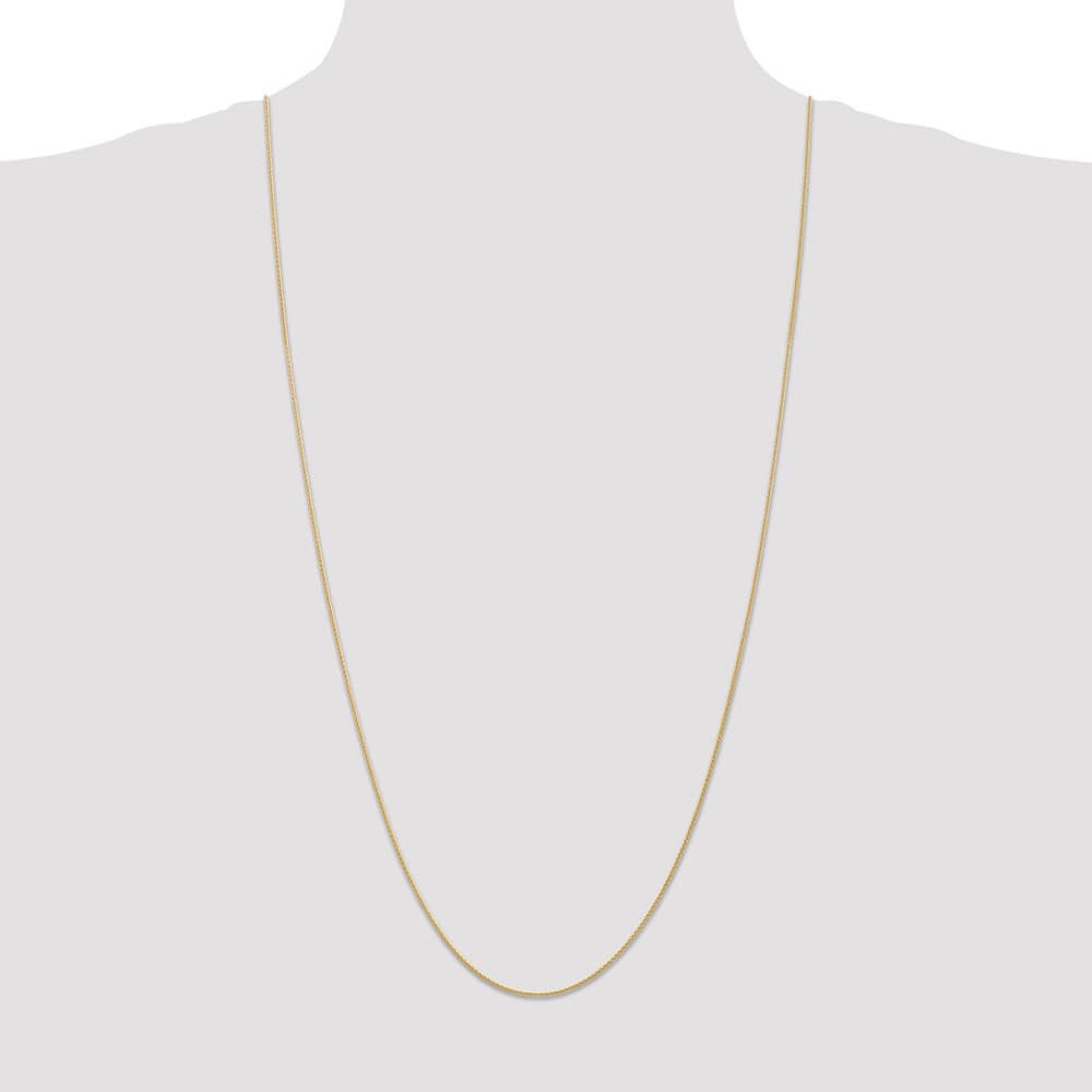 10K Yellow Gold 1mm Parisian Wheat Chain Size 30