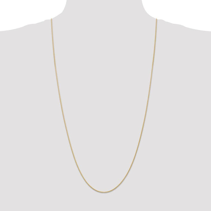 10K Yellow Gold 1mm Parisian Wheat Chain Size 30