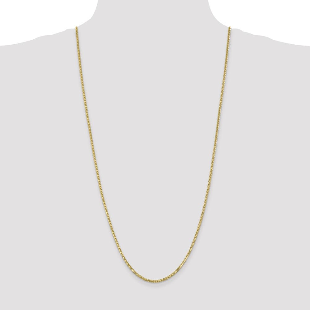 10K Yellow Gold 2.0mm Franco Chain Size 30