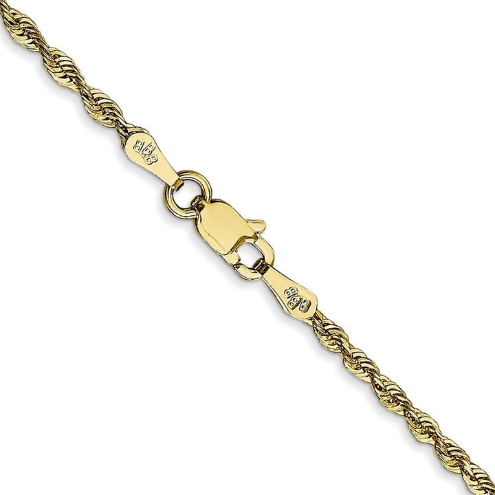 10K Yellow Gold 2.0mm Ultra D.C. Lightweight Rope Chain