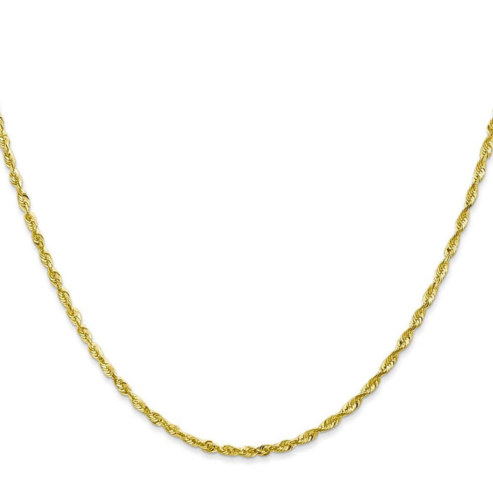 10K Yellow Gold 2.0mm Ultra D.C. Lightweight Rope Chain
