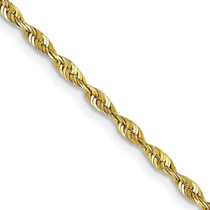 10K Yellow Gold 2.0mm Ultra D.C. Lightweight Rope Chain