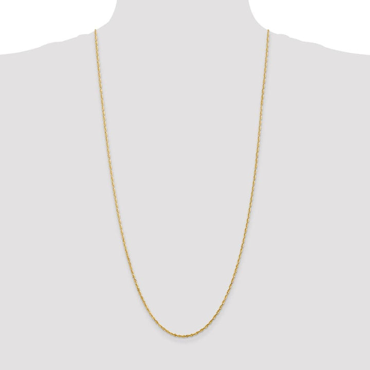 10K Yellow Gold 2.0mm Ultra D.C. Lightweight Rope Chain Size 30
