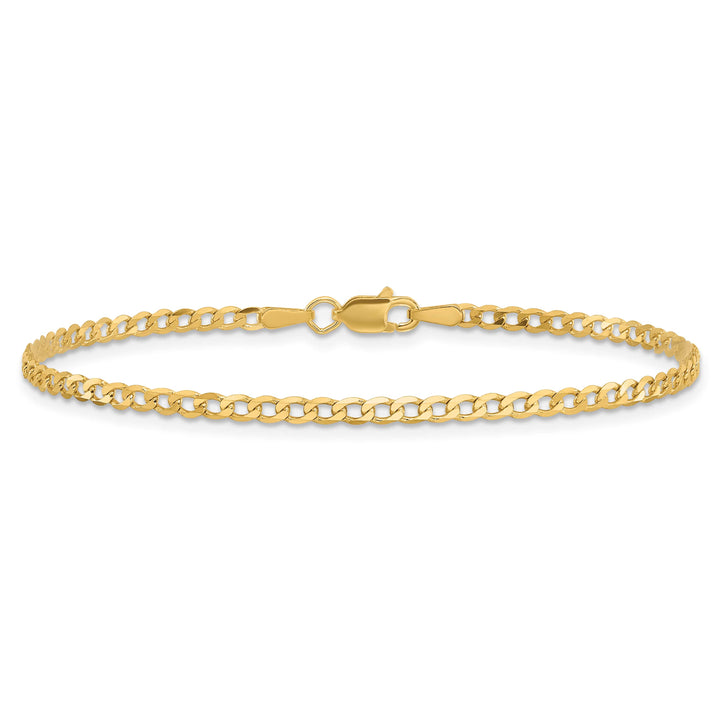 10K Yellow Gold 2.2 mm Curb Anklet