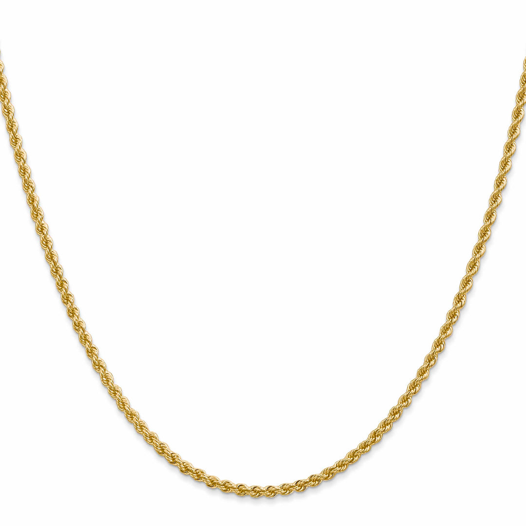 10K Yellow Gold 2.25mm Regular Rope Chain