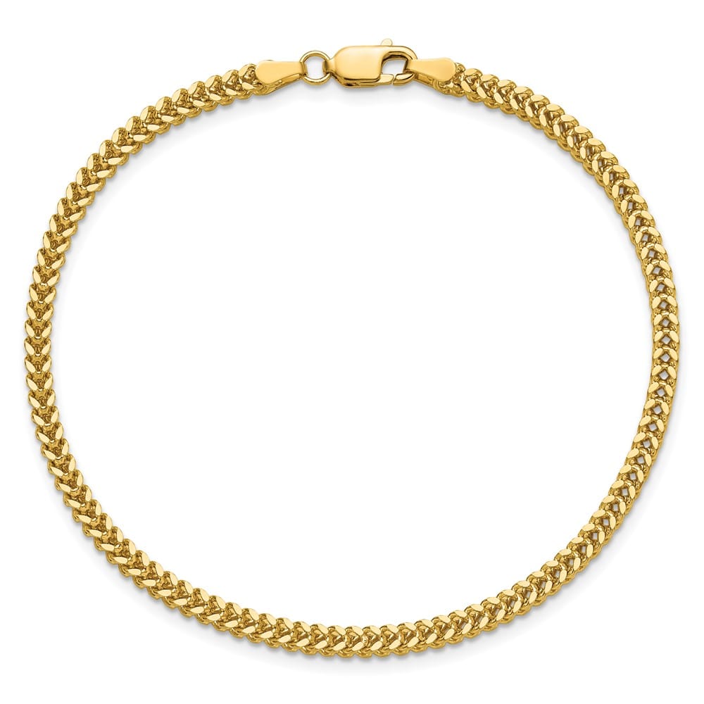 10K Yellow Gold 2.3mm Franco Chain