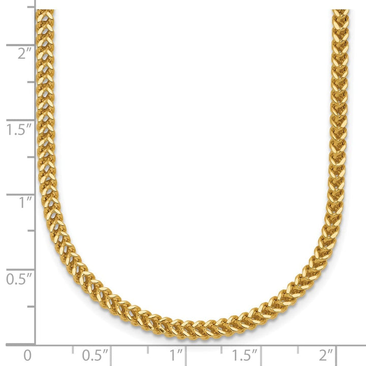 10K Yellow Gold 2.3mm Franco Chain