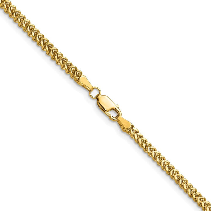 10K Yellow Gold 2.3mm Franco Chain