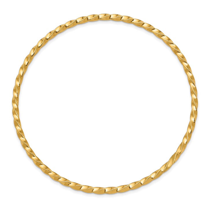 10K Yellow Gold 2.5 mm Slip On Bangle