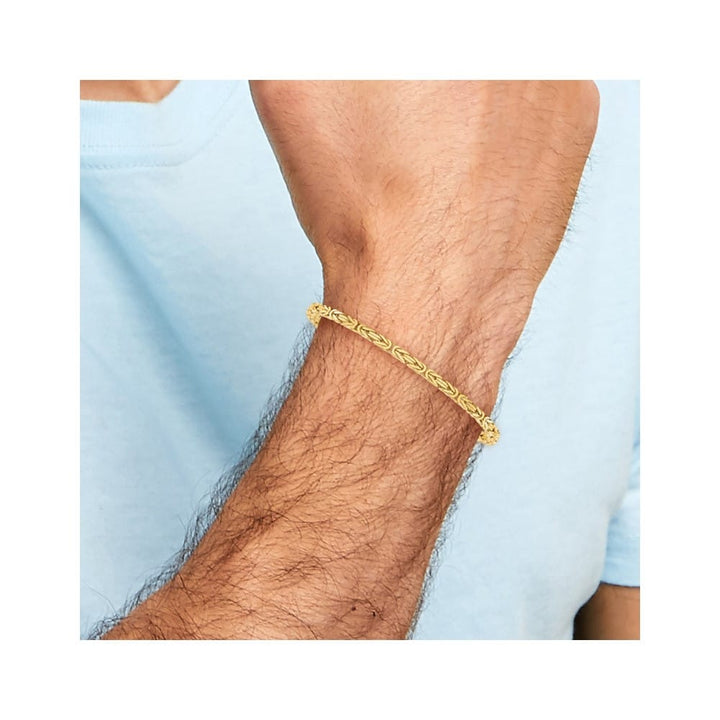 10K Yellow Gold 2.5mm Byzantine Chain