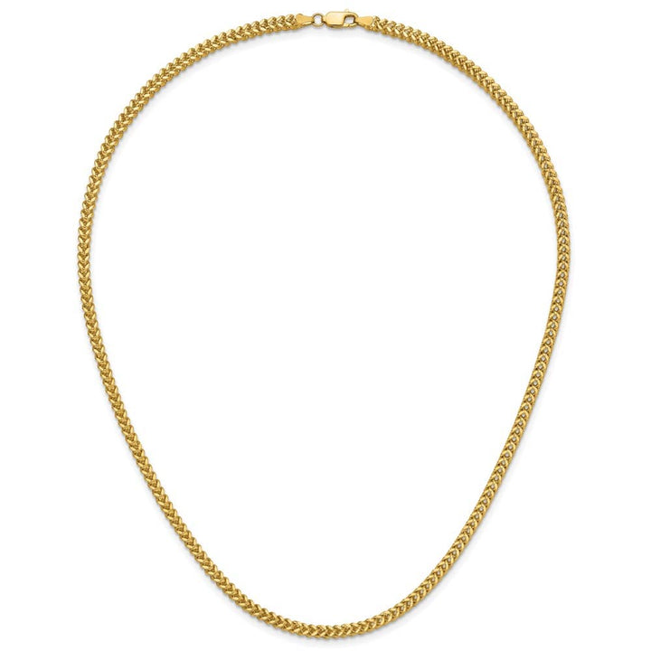 10K Yellow Gold 2.5mm Franco Chain