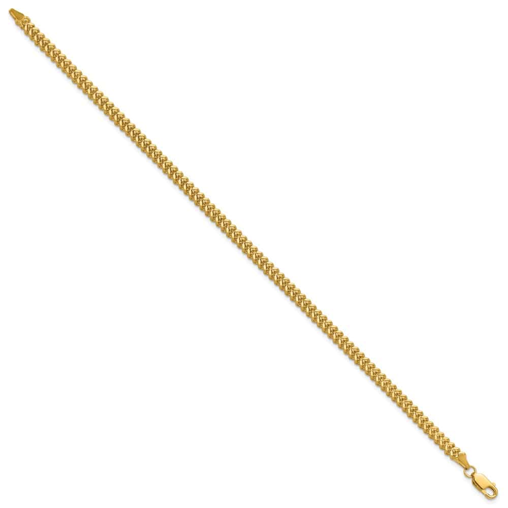 10K Yellow Gold 2.5mm Franco Chain