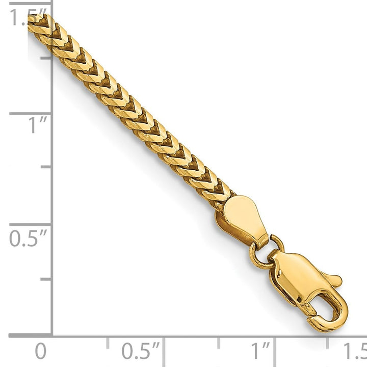 10K Yellow Gold 2.5mm Franco Chain