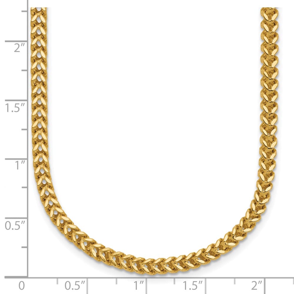 10K Yellow Gold 2.5mm Franco Chain