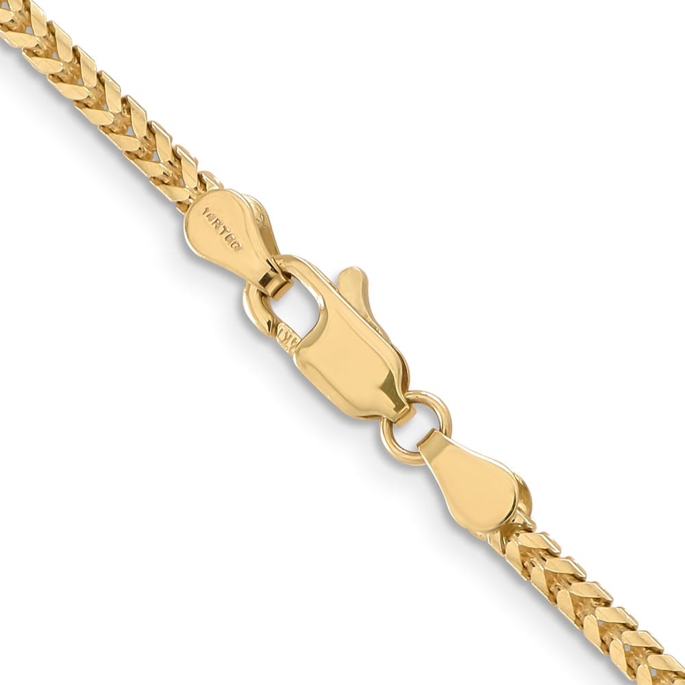 10K Yellow Gold 2.5mm Franco Chain