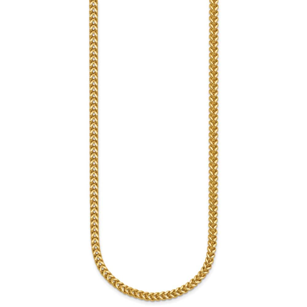 10K Yellow Gold 2.5mm Franco Chain