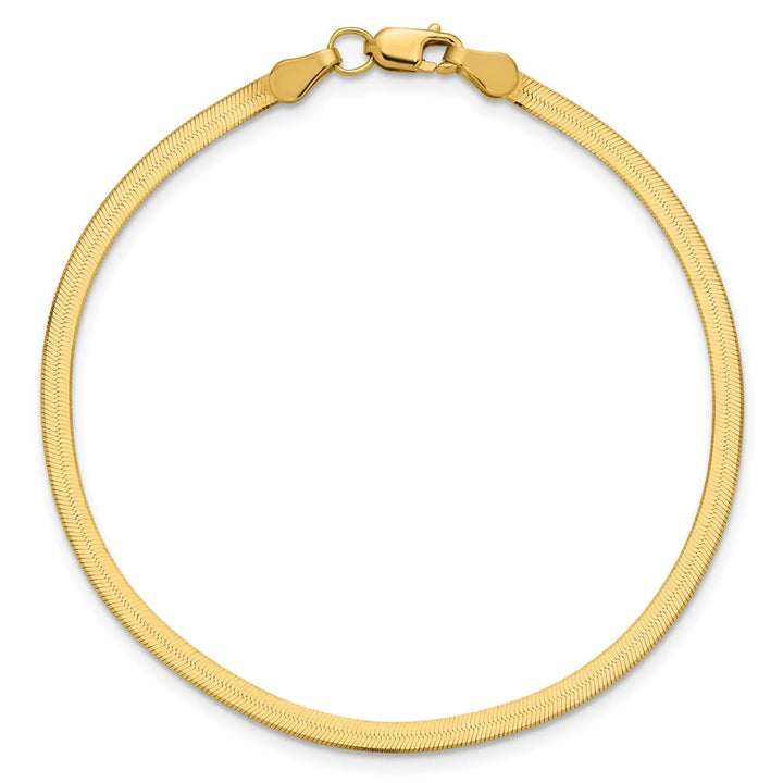 10K Yellow Gold 2.5mm Silky Herringbone Chain