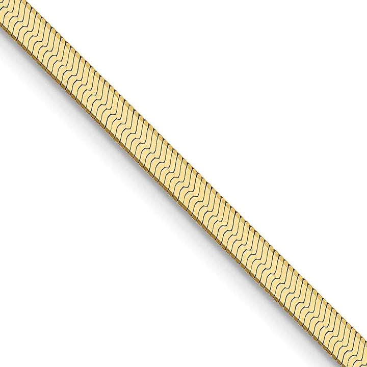 10K Yellow Gold 2.5mm Silky Herringbone Chain