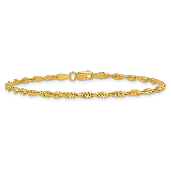 10K Yellow Gold 2.5mm Ultra D.C. Lightweight Rope Chain