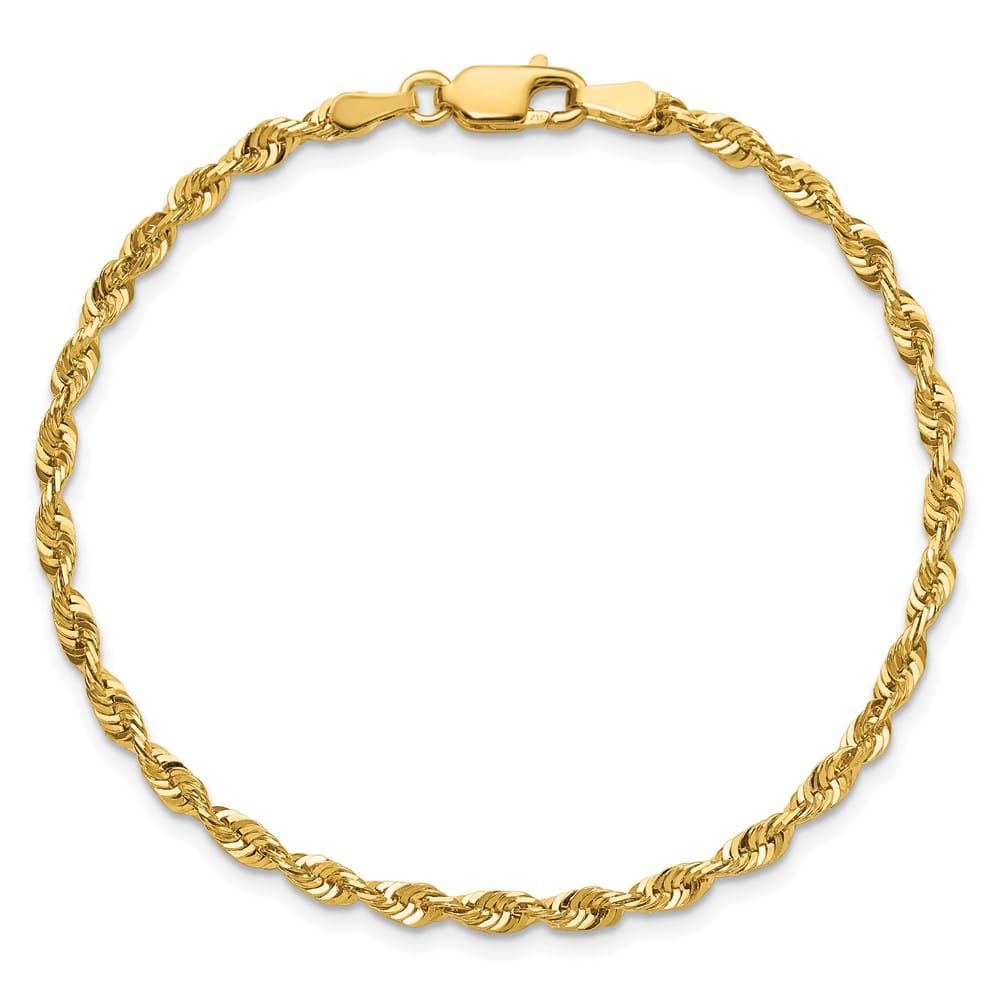 10K Yellow Gold 2.75mm Ultra D.C. Lightweight Rope Chain