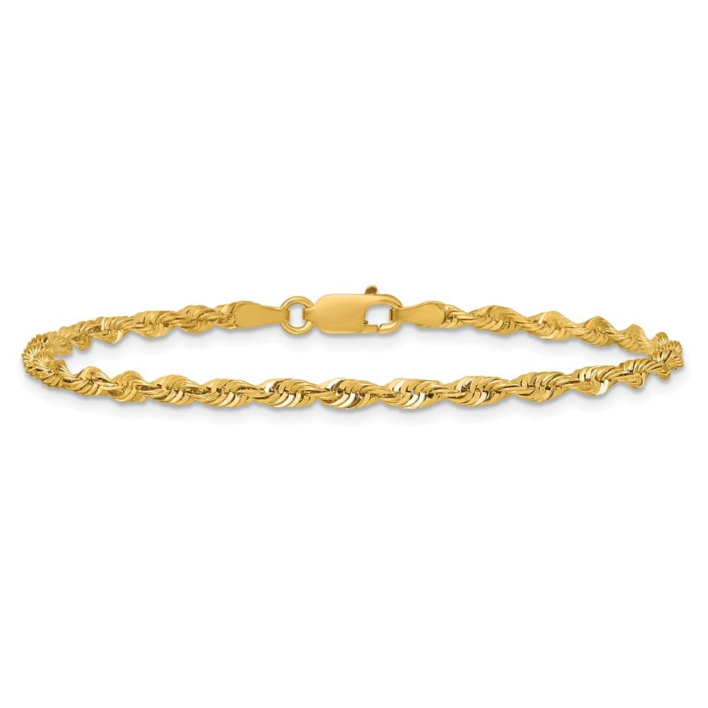 10K Yellow Gold 2.75mm Ultra D.C. Lightweight Rope Chain