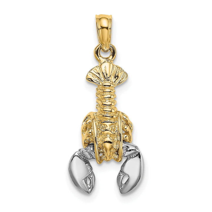 10K Yellow Gold 2-D Moveable Lobster Charm