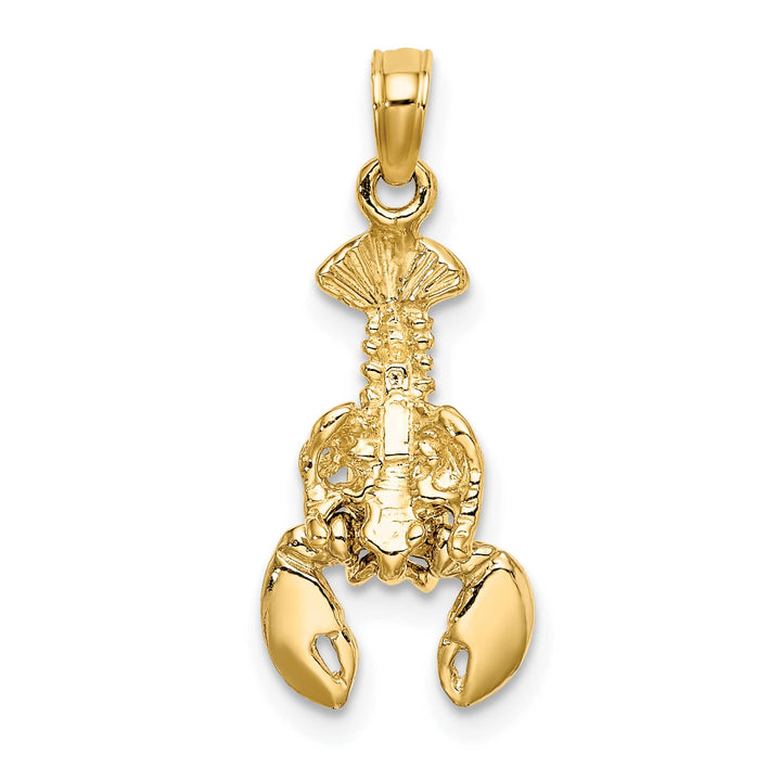 10K Yellow Gold 2-D Moveable Lobster Charm