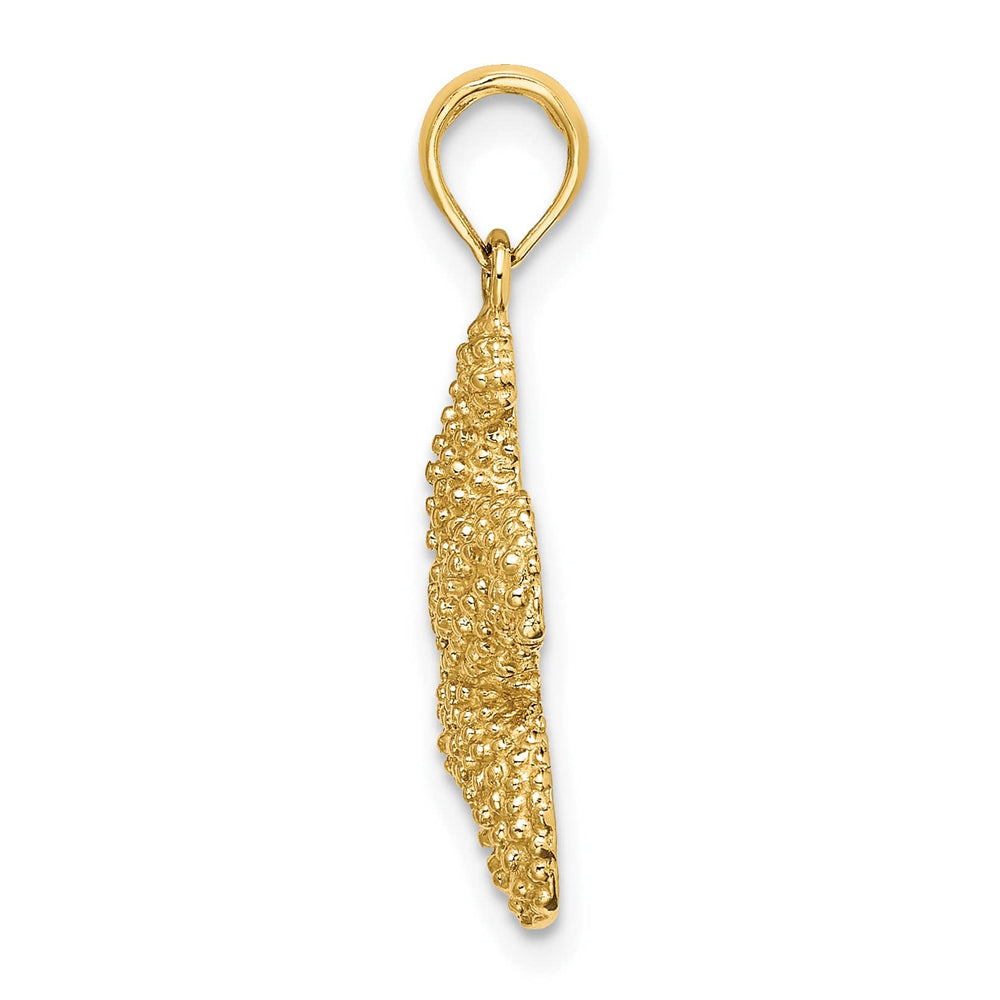 10K Yellow Gold 2-D Puffed Starfish Charm