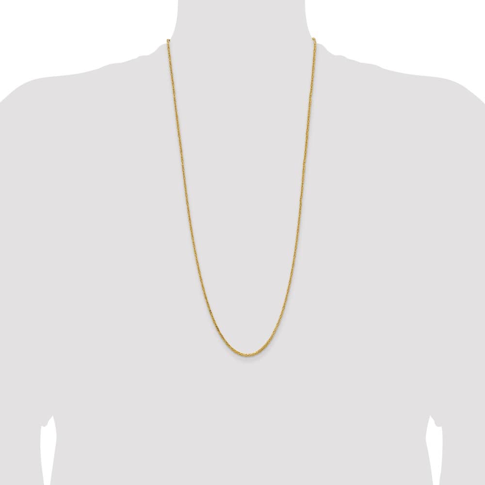 10K Yellow Gold 2mm Byzantine Chain Size 30