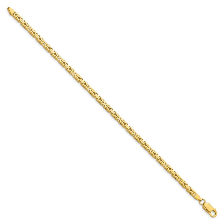 10K Yellow Gold 3.25mm Byzantine Chain