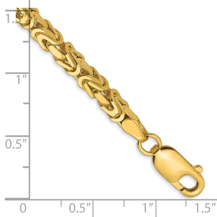 10K Yellow Gold 3.25mm Byzantine Chain