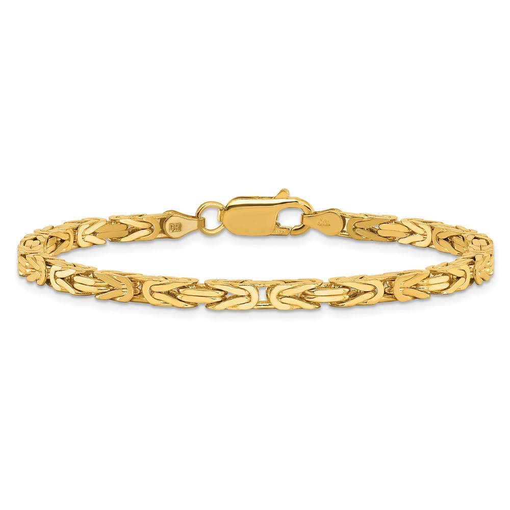 10K Yellow Gold 3.25mm Byzantine Chain