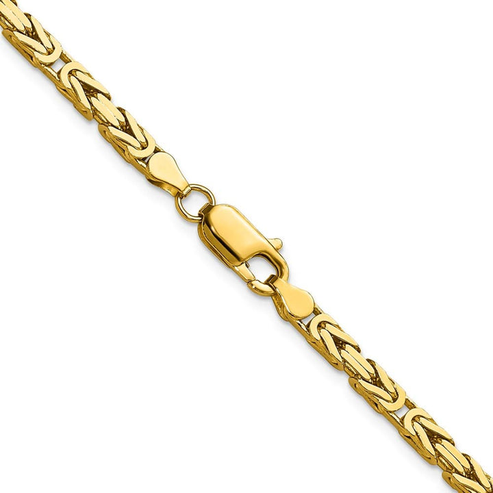 10K Yellow Gold 3.25mm Byzantine Chain
