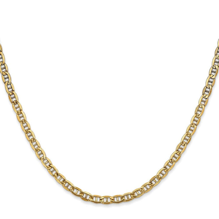 10K Yellow Gold 3.2mm Semi-Solid Anchor Chain