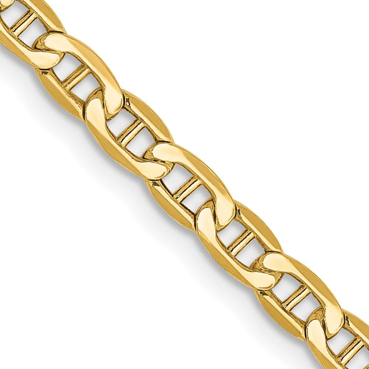 10K Yellow Gold 3.2mm Semi-Solid Anchor Chain