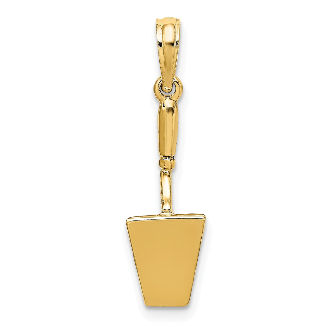 10K Yellow Gold 3-D Concrete Tool Spatula Charm
